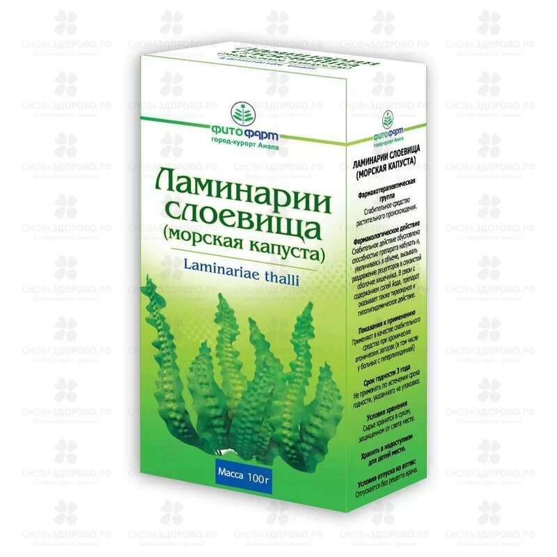 Ламинарии слоевища (Морская капуста) 100г ✅ 41892/06928 | Сноваздорово.рф