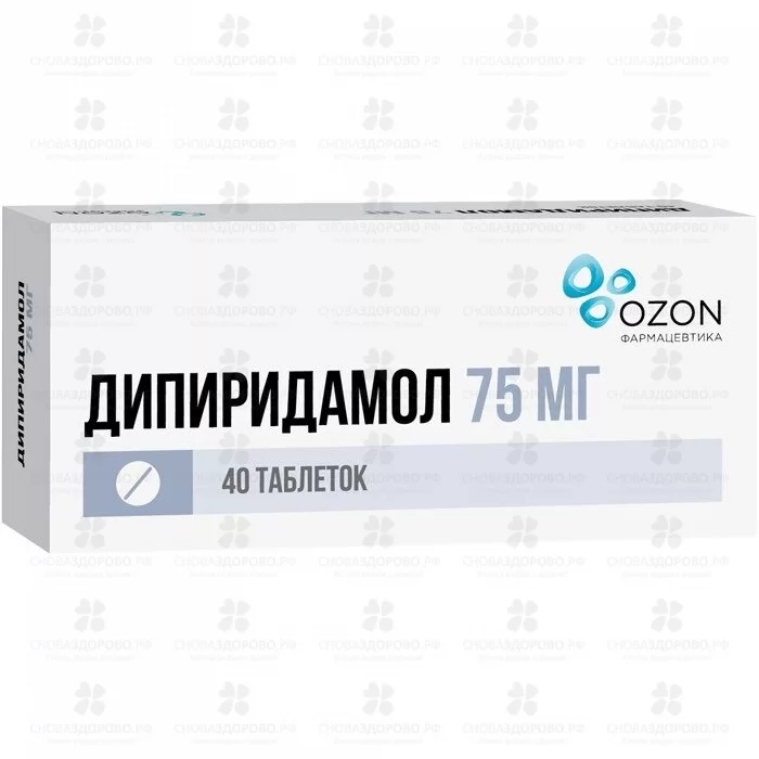 Дипиридамол таблетки покрытые пленочной оболочкой 75мг №40 ✅ 26629/06162 | Сноваздорово.рф