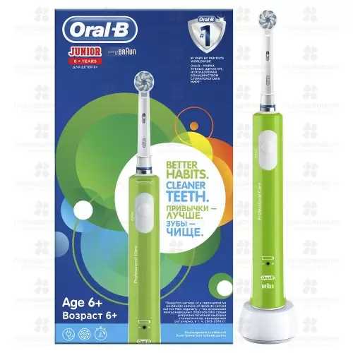 Орал-би зубная щетка электрическая Braun D16.513 Junior (тип 4729) ✅ 35307/06270 | Сноваздорово.рф