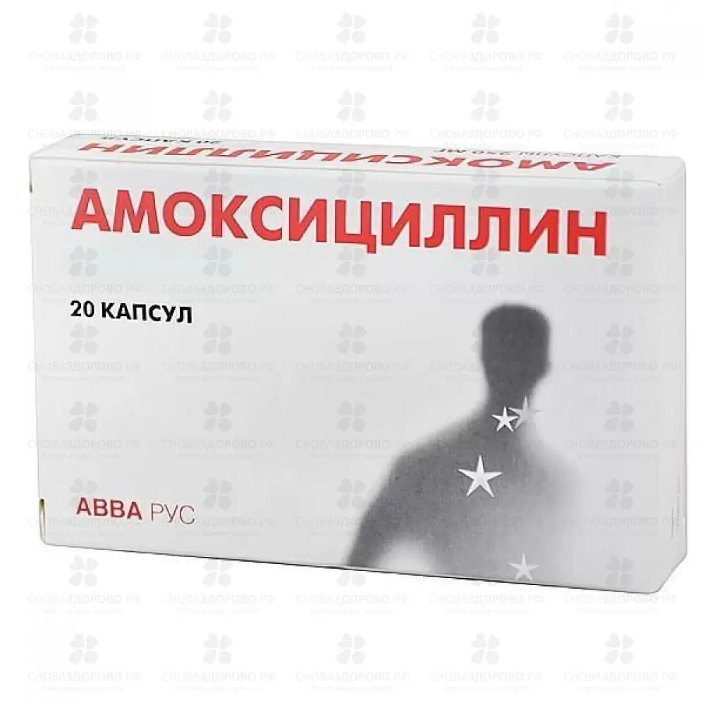 Амоксициллин таблетки 500мг №20 ✅ 09180/06064 | Сноваздорово.рф