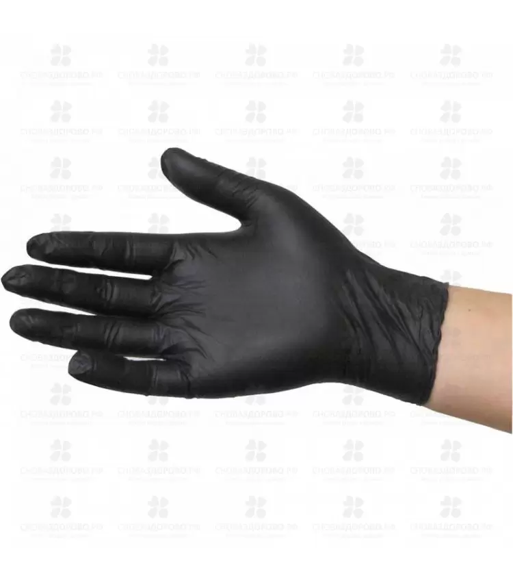 Перчатки БИ-Сейф смотровые нитриловые не стерильные неопудренные  размер M (черные) ✅ 08204/07031 | Сноваздорово.рф