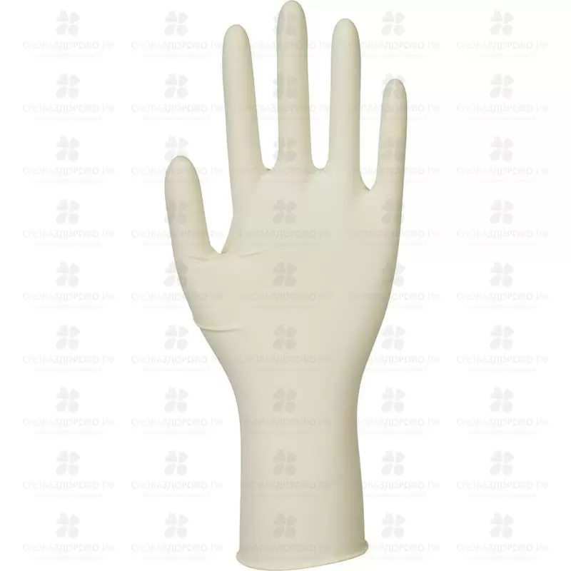 Перчатки Инекта латексные смотровые нестерильные неопудренные текстурированные размер М (белые) ✅ 10626/06450 | Сноваздорово.рф