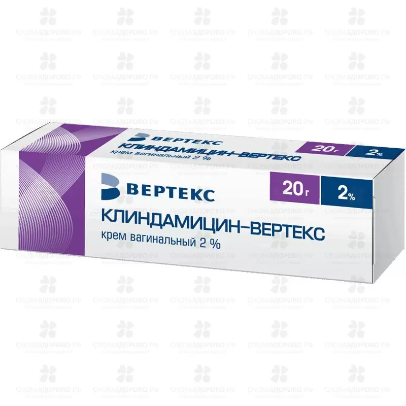 Клиндамицин ВЕРТЕКС крем вагинальный 2% 20г с аппликатором ✅ 34713/06087 | Сноваздорово.рф