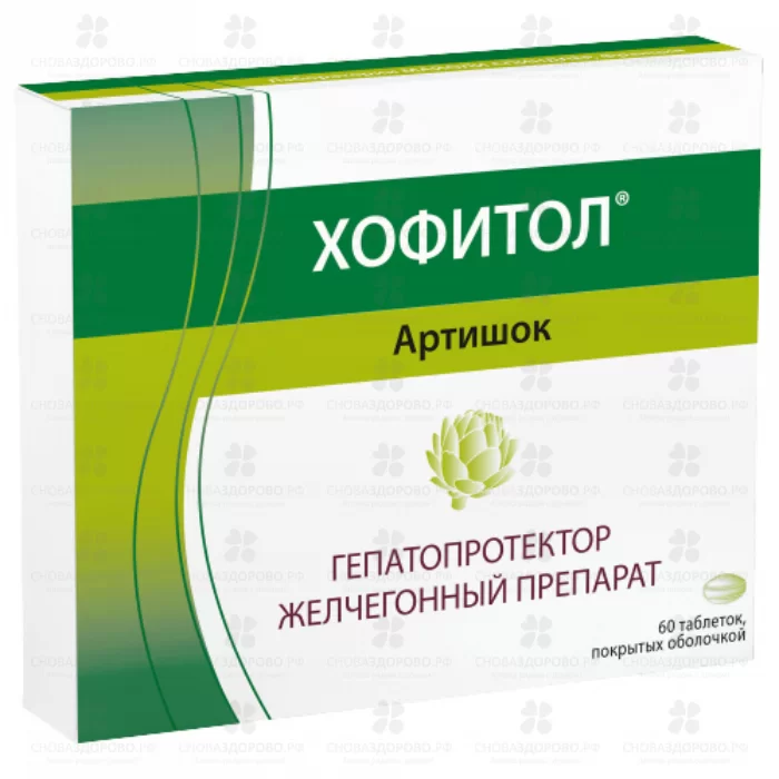 Хофитол таблетки покрытые оболочкой 200мг №60 ✅ 10498/07051 | Сноваздорово.рф
