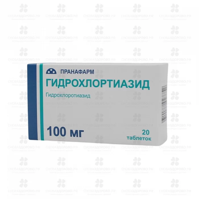 Гидрохлортиазид таблетки 100мг №20 ✅ 12628/06865 | Сноваздорово.рф