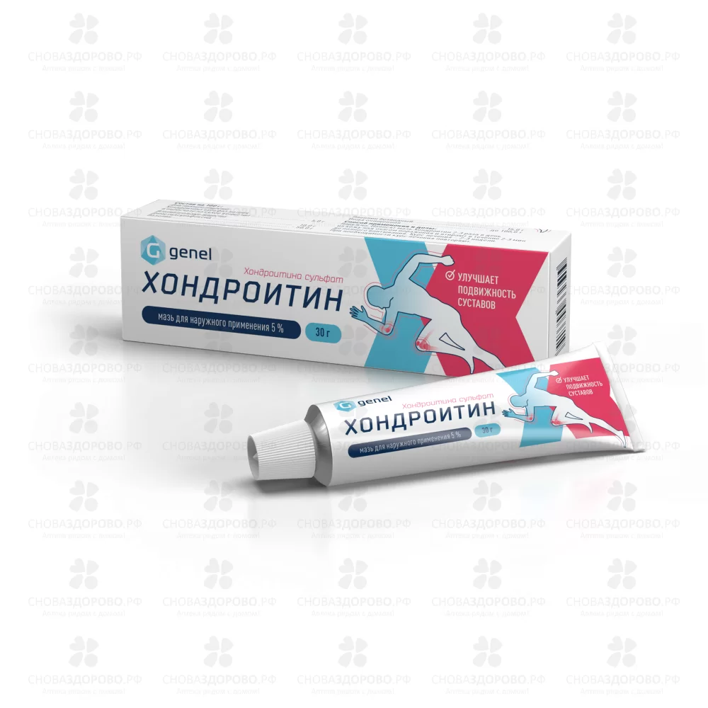 Хондроитин мазь для наружного применения 5% 30г  ✅ 08344/06271 | Сноваздорово.рф