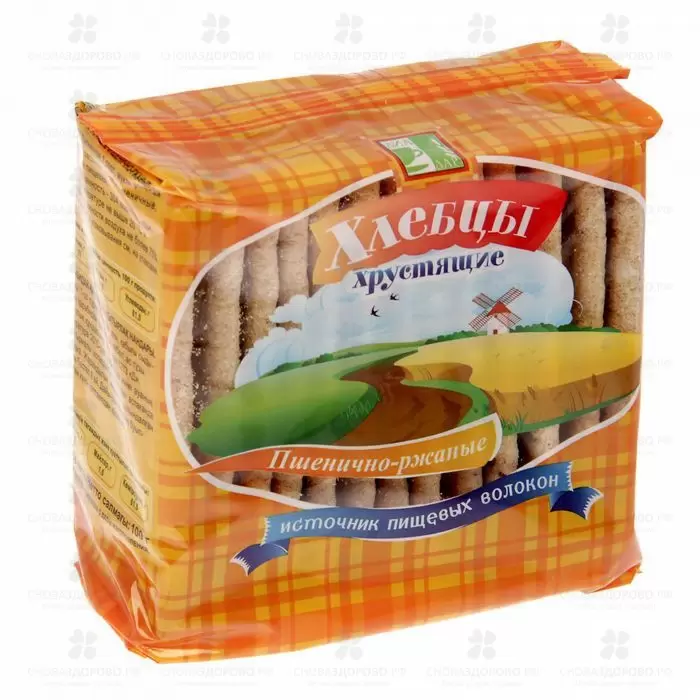 Хлебцы хрустящие Диадар 100г пшенично-ржаные ✅ 26067/06443 | Сноваздорово.рф