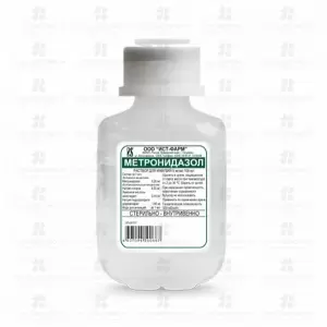 Метронидазол раствор для инф 5 мг/ мл 100 мл бутылка п/э (д/станционаров) ✅ 10012/06785 | Сноваздорово.рф