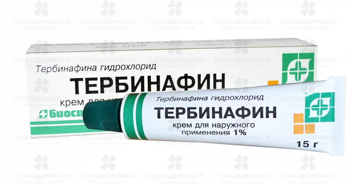 Тербинафин крем для наружного применения 1% 15г ✅ 13773/06053 | Сноваздорово.рф