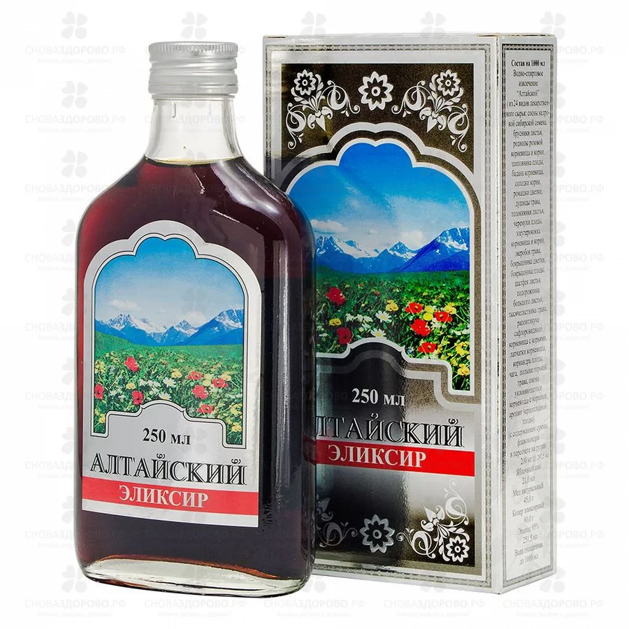 Алтайский Эликсир эликсир 250мл флакон ✅ 06021/06829 | Сноваздорово.рф