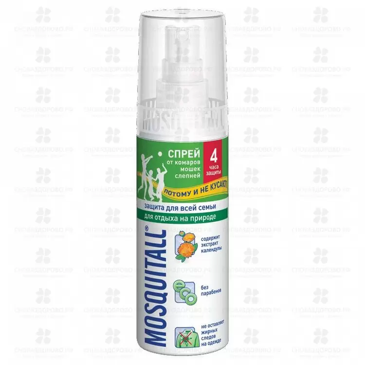 Москитол Защита для взрослых спрей от комаров 100мл ✅ 22398/06712 | Сноваздорово.рф