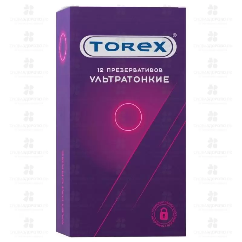 Презервативы Торекс №12 ультратонкие гладкие ✅ 27110/06244 | Сноваздорово.рф