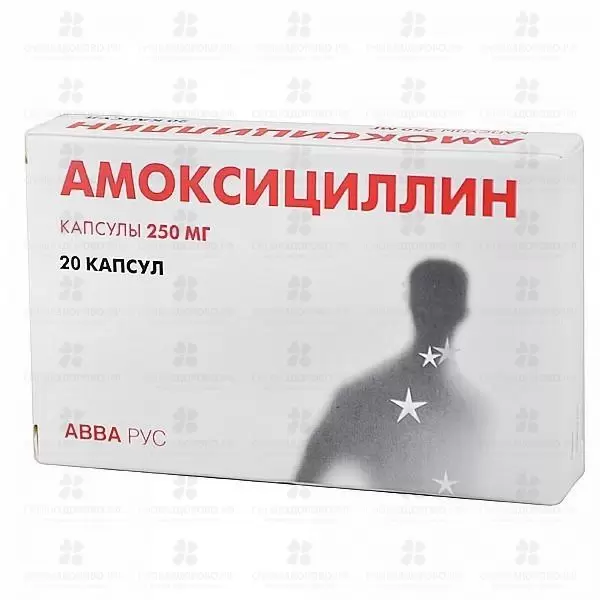 Амоксициллин таблетки 250 мг №20 ✅ 07966/06064 | Сноваздорово.рф