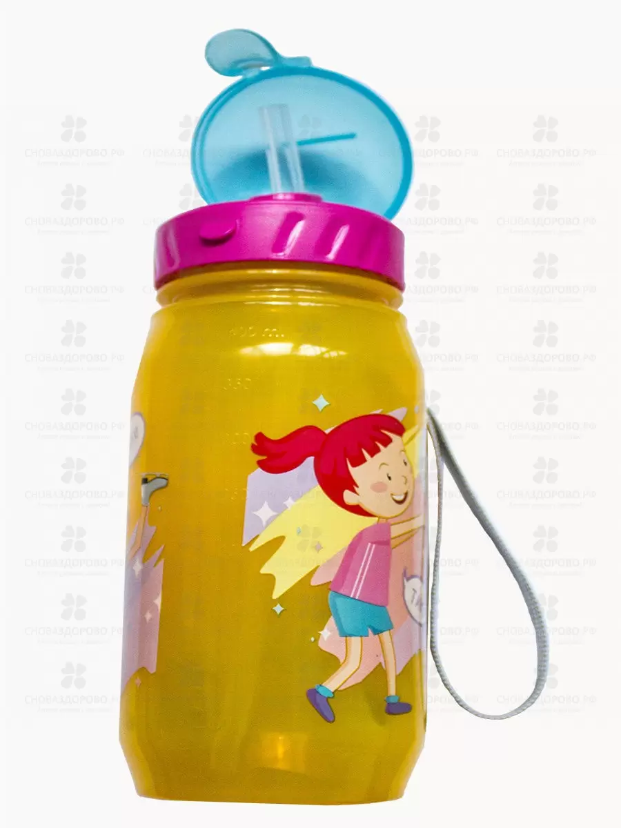 Буль-Буль КиДс Бутылка для воды и др. напитков с трубочкой Спорт Дети 3+ года 400мл (0022) ✅ 16170/06527 | Сноваздорово.рф