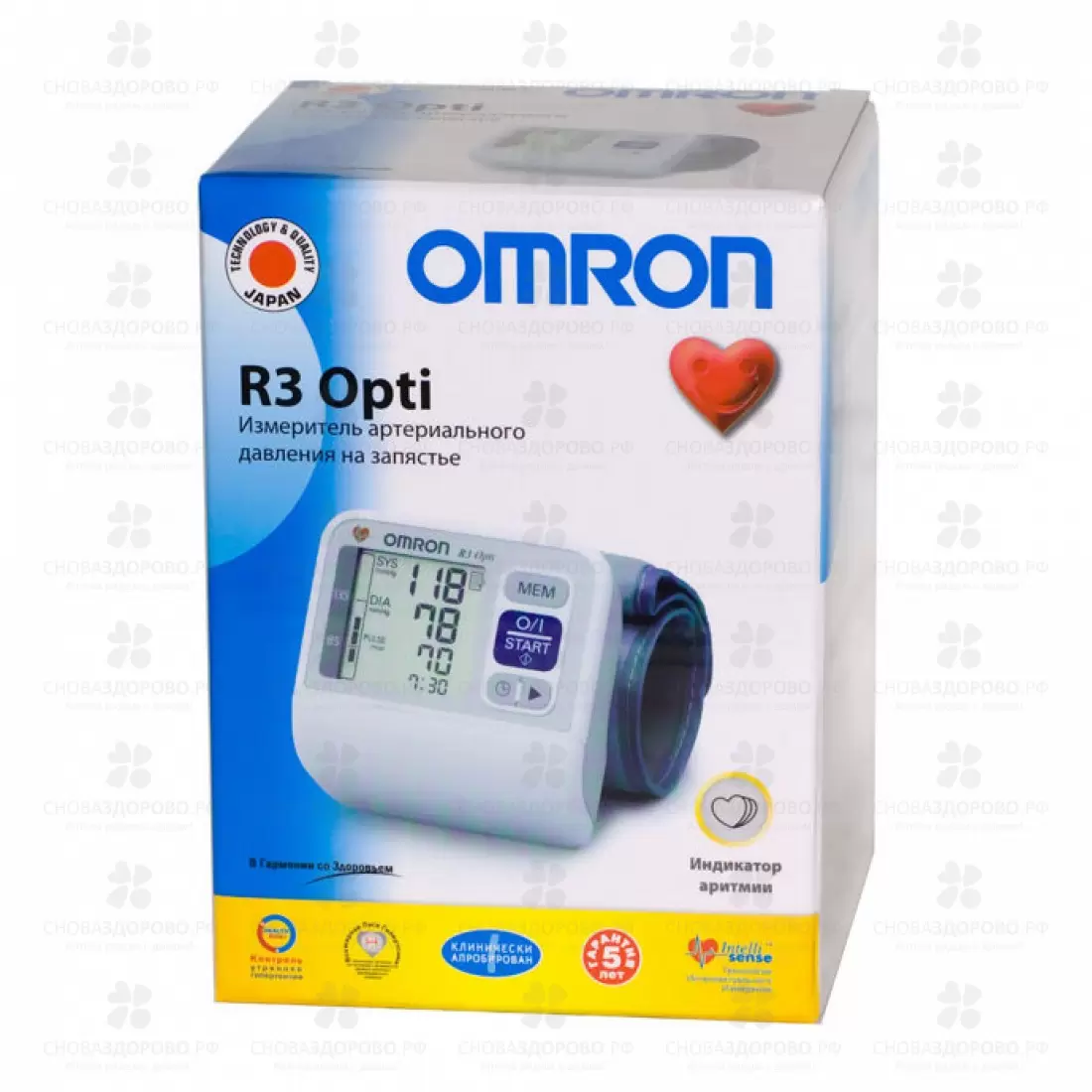 Тонометр OMRON  R3 Opti автомат на запястье ✅ 18177/06353 | Сноваздорово.рф