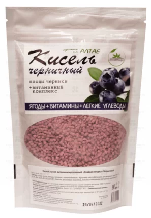 Кисель сухой витаминизированный (черничный) 250г зип-пакет ✅ 36462/06656 | Сноваздорово.рф