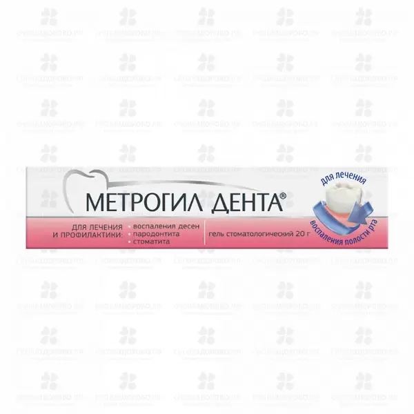 Метрогил Дента гель стоматологический 20г ✅ 04861/50422 | Сноваздорово.рф