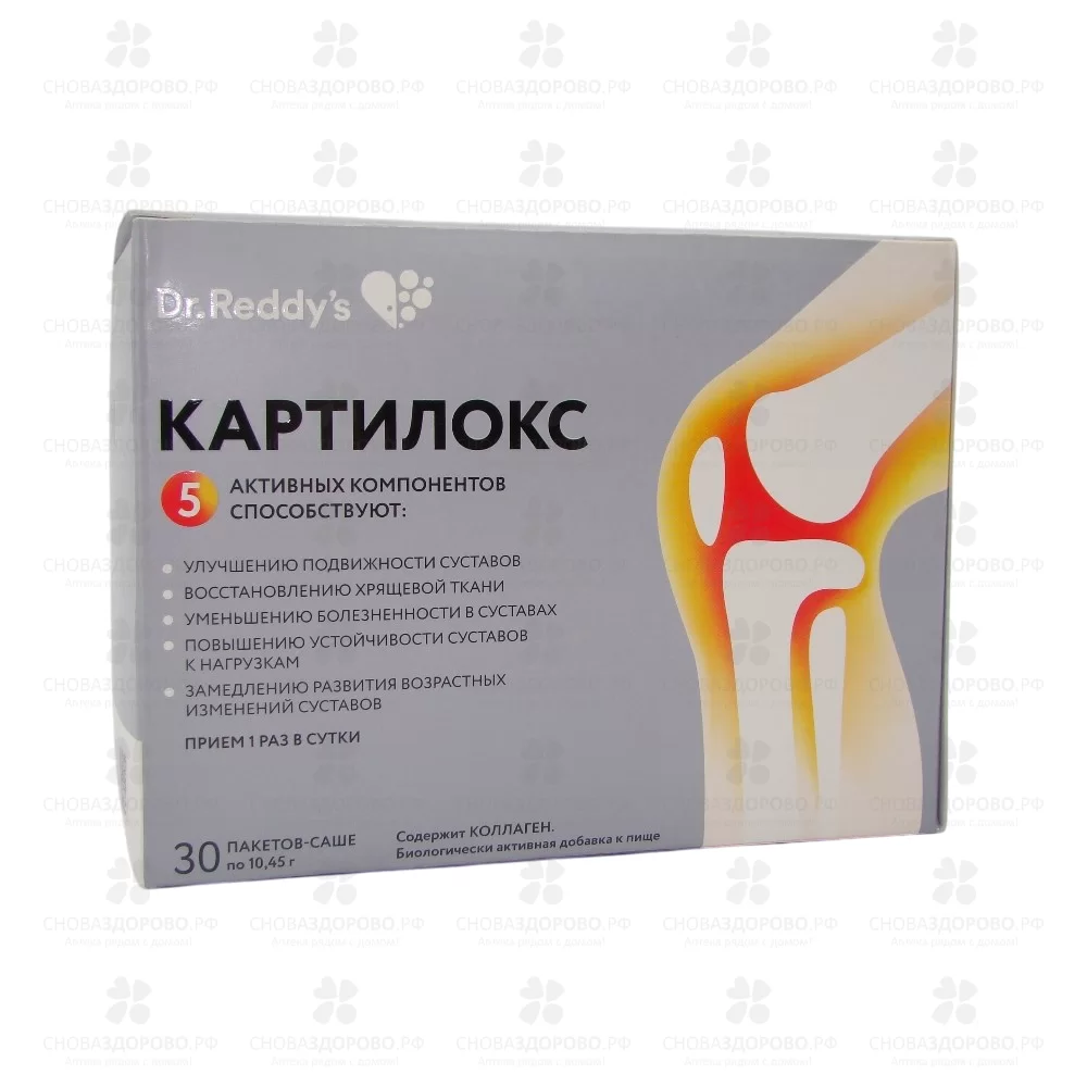 Картилокс порошок 10,45г саше №30 (БАД) ✅ 35830/06110 | Сноваздорово.рф