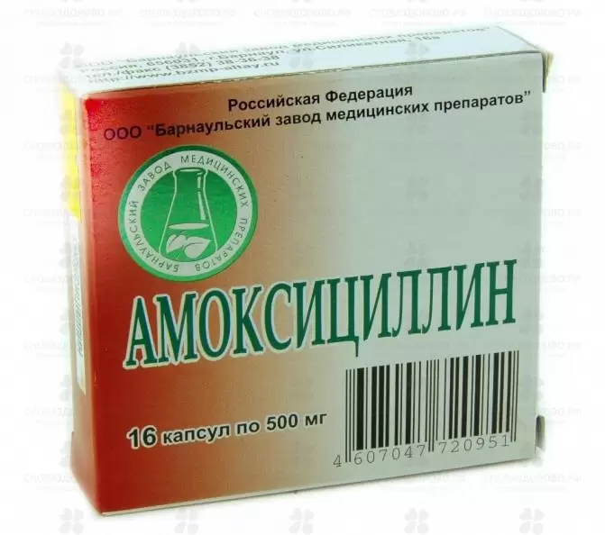 Амоксициллин капсулы 500 мг №16 ✅ 16825/06714 | Сноваздорово.рф