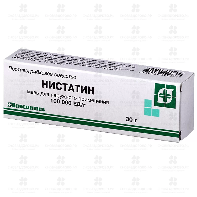 Нистатин мазь для наружного применения 100тысЕД/г 30г ✅ 04204/06053 | Сноваздорово.рф