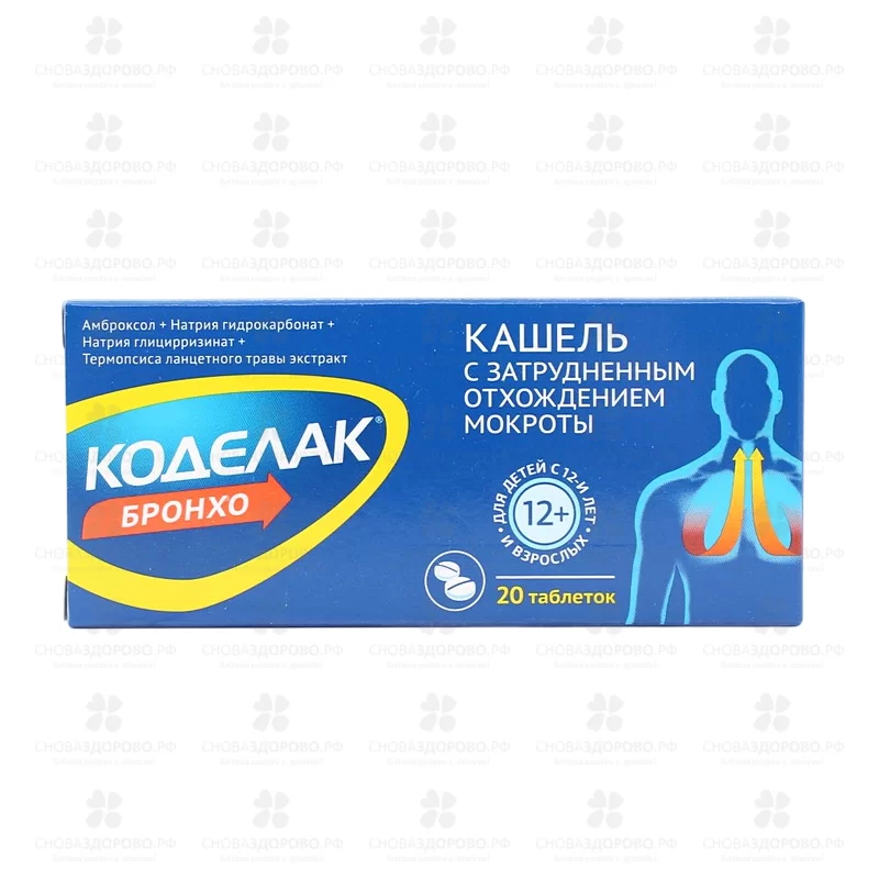 Коделак Бронхо таблетки №20 ✅ 25002/09034 | Сноваздорово.рф