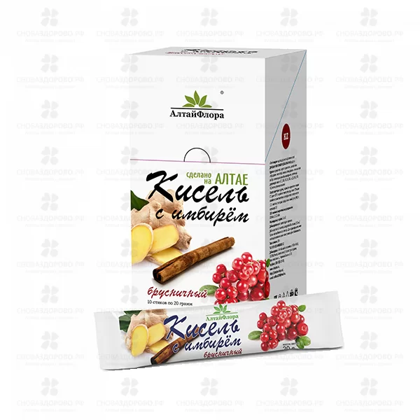 Кисель Имбирный с брусникой и корицей 20г стик №10  ✅ 36840/06656 | Сноваздорово.рф