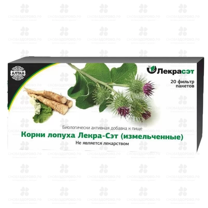 Лопух корень ф/п 1,5г №20 (БАД) ✅ 19916/06810 | Сноваздорово.рф