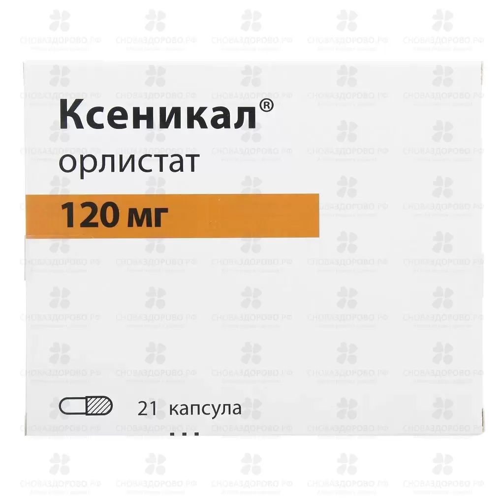 Ксеникал капсулы 120мг №21 ✅ 06573/06101 | Сноваздорово.рф