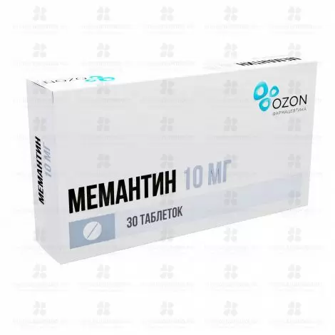 Мемантин таблетки покрытые пленочной оболочкой 10мг №30 ✅ 31384/06162 | Сноваздорово.рф