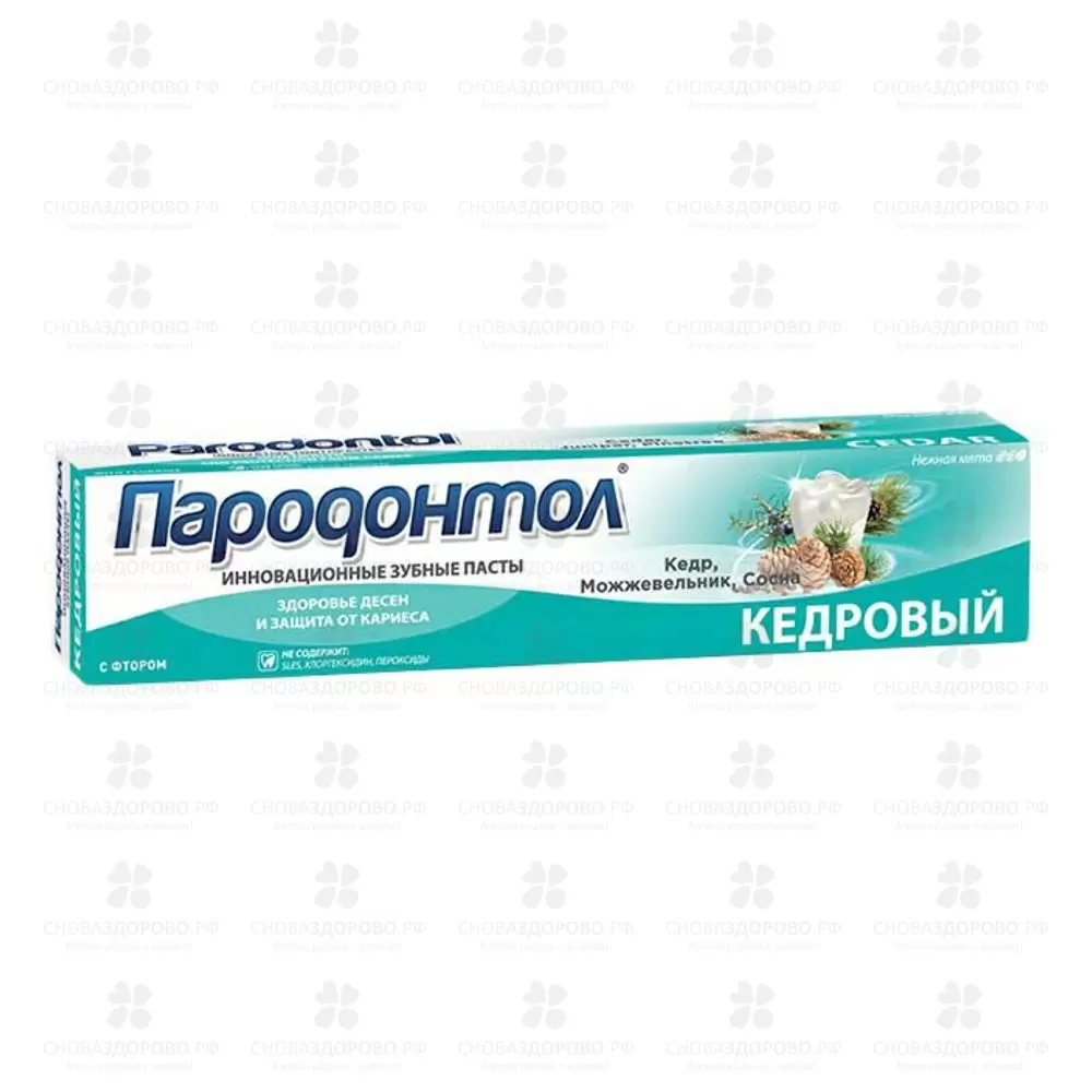 ПароДонтол зубная паста 63г Кедровый ✅ 01895/06885 | Сноваздорово.рф