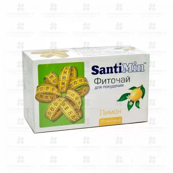 Сантимин (лимон) фиточай для похудения фитопакетик 2г №30 ✅ 16517/06453 | Сноваздорово.рф