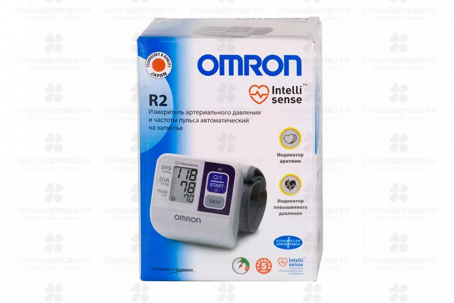 Тонометр OMRON   R2 автомат на запястье ✅ 07194/06353 | Сноваздорово.рф