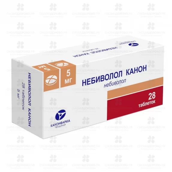 Небиволол Канон таблетки 5мг №28 ✅ 29151/06787 | Сноваздорово.рф