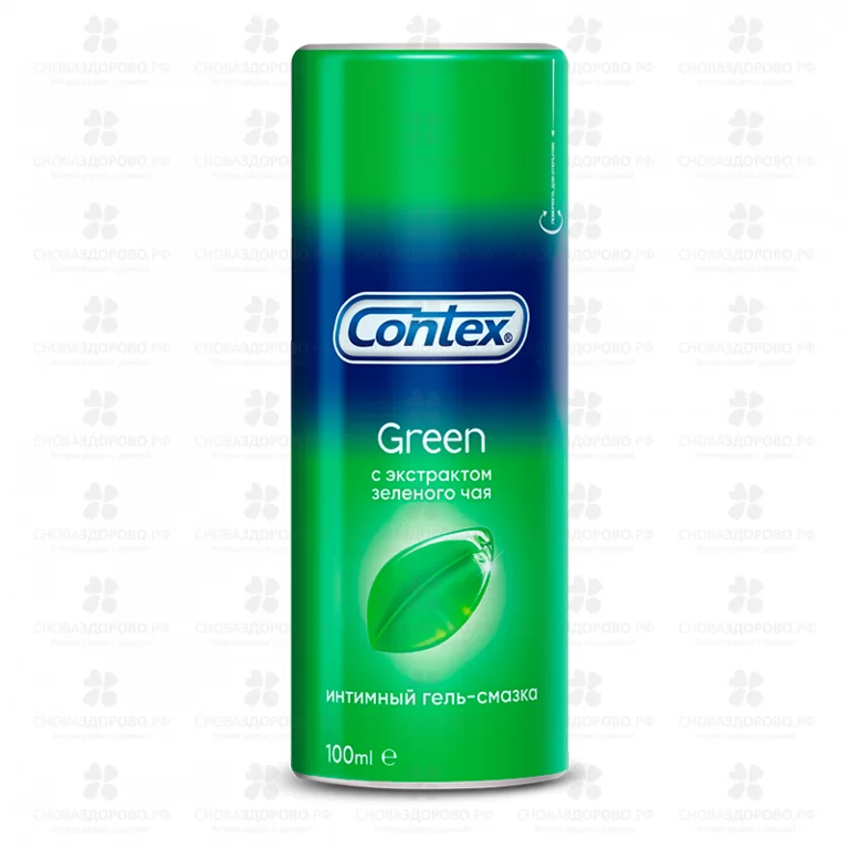 Гель-смазка Контекс Green 100мл зел. чай/антиоксидант ✅ 14947/06665 | Сноваздорово.рф