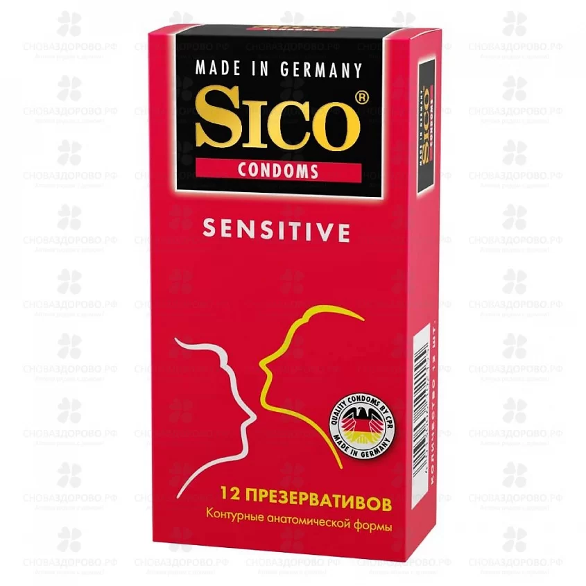 Презервативы Сико №12 sensitive (контурные) ✅ 09268/06492 | Сноваздорово.рф