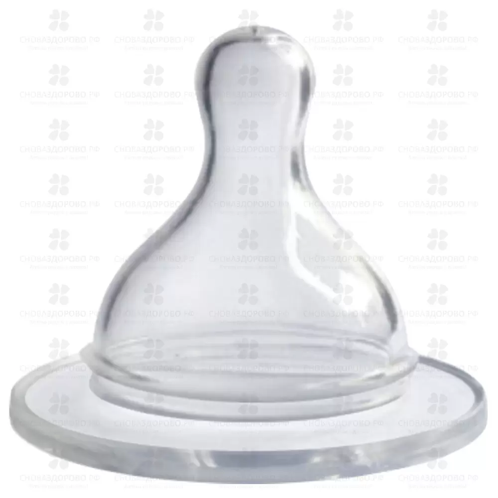 Соска для бутылочки силиконовая р.L (д/кефира, жидких смесей) ✅ 24060/07036 | Сноваздорово.рф