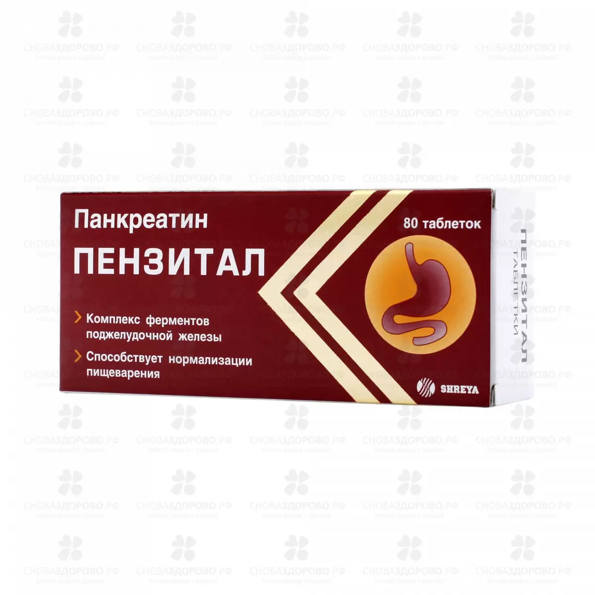 Пензитал таблетки покрытые кишечнорастворимой оболочкой №80 ✅ 26030/06216 | Сноваздорово.рф