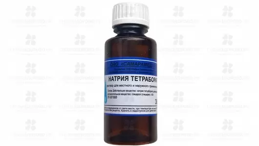 Натрия тетраборат раствор для местного и наружного применения 20% 30г флакон ✅ 01517/06271 | Сноваздорово.рф