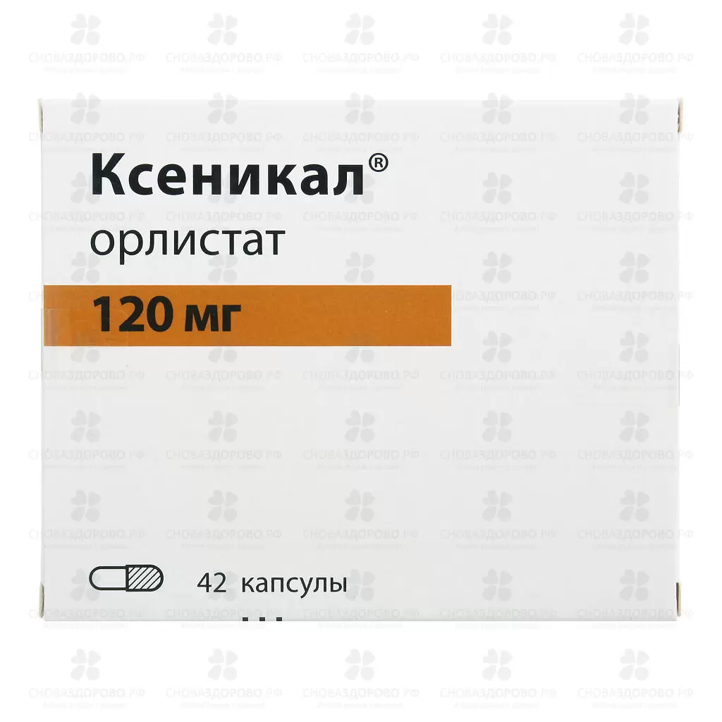 Ксеникал капсулы 120мг №42 ✅ 10006/06101 | Сноваздорово.рф