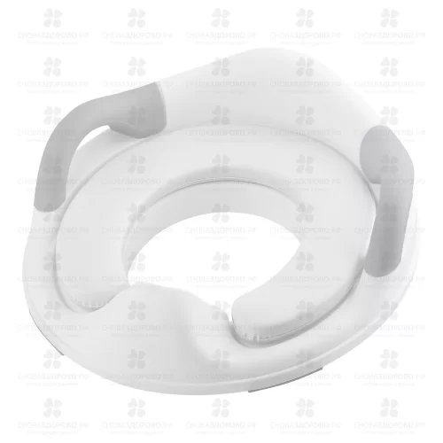 ЛАББИ Сиденье-накладка на унитаз с ручками универсальное (34036) ✅ 42520/06279 | Сноваздорово.рф