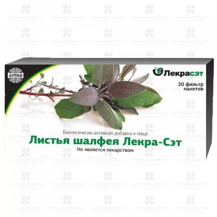 Шалфей лист ф/п 1,5г №20 (БАД) ✅ 29060/06810 | Сноваздорово.рф