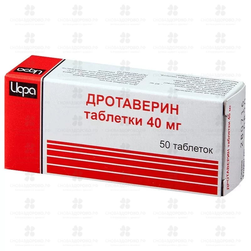 Дротаверин таблетки 40мг №50 ✅ 04032/06784 | Сноваздорово.рф