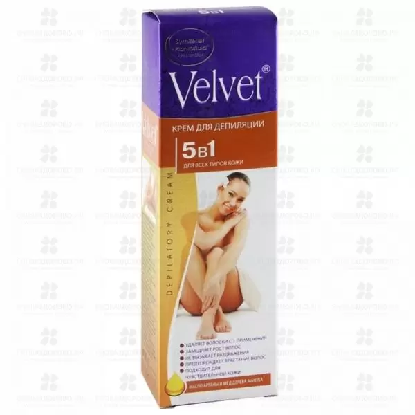 Крем для депиляции ВельВет 5 в 1 100мл для всех типов кожи ✅ 15937/07657 | Сноваздорово.рф