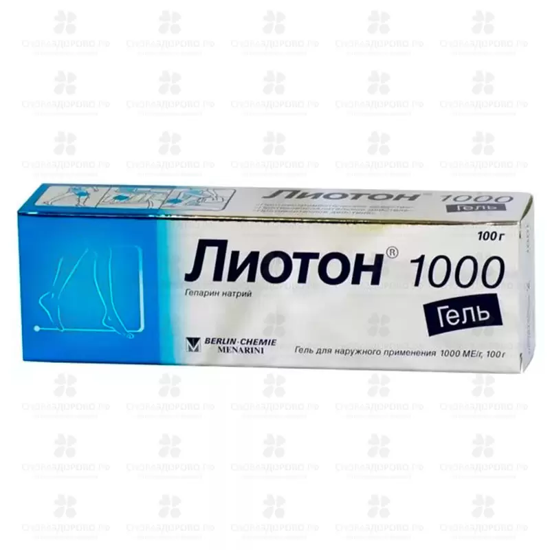 Лиотон 1000 гель для наружного применения 1000МЕ/г 100г ✅ 16836/06063 | Сноваздорово.рф