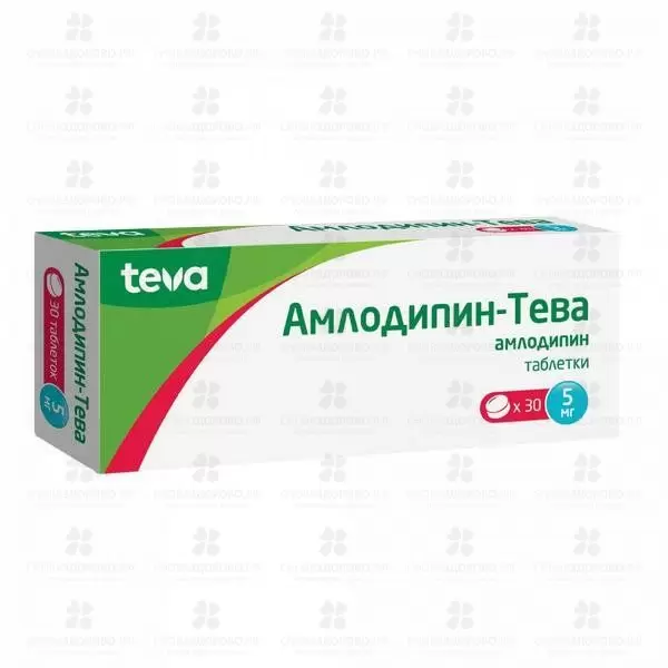 Амлодипин-Тева таблетки 5мг №30 ✅ 20256/06503 | Сноваздорово.рф