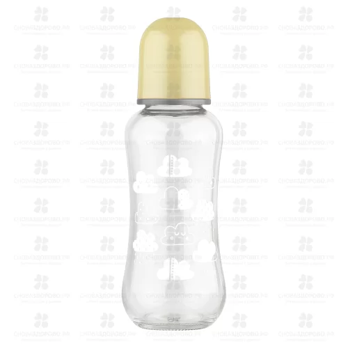 ЛАББИ Бутылочка для кормления силиконовая соска 250мл стекло 0+ (16031) ✅ 28871/07011 | Сноваздорово.рф