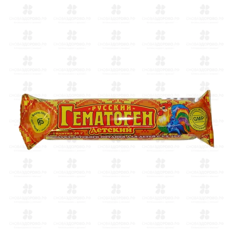 Гематоген Продукт детского питания для детей с 3-х лет 40г ✅ 40380/06200 | Сноваздорово.рф
