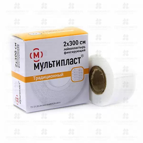 Лейкопластырь Мультипласт 2х300см тканевая основа ✅ 15527/06085 | Сноваздорово.рф