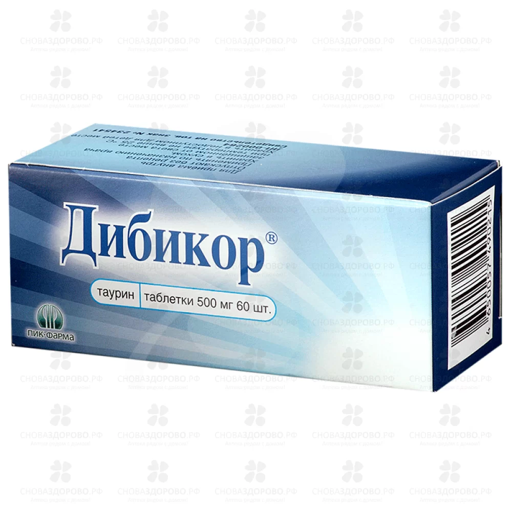 Дибикор таблетки 500мг №60 ✅ 19413/06169 | Сноваздорово.рф